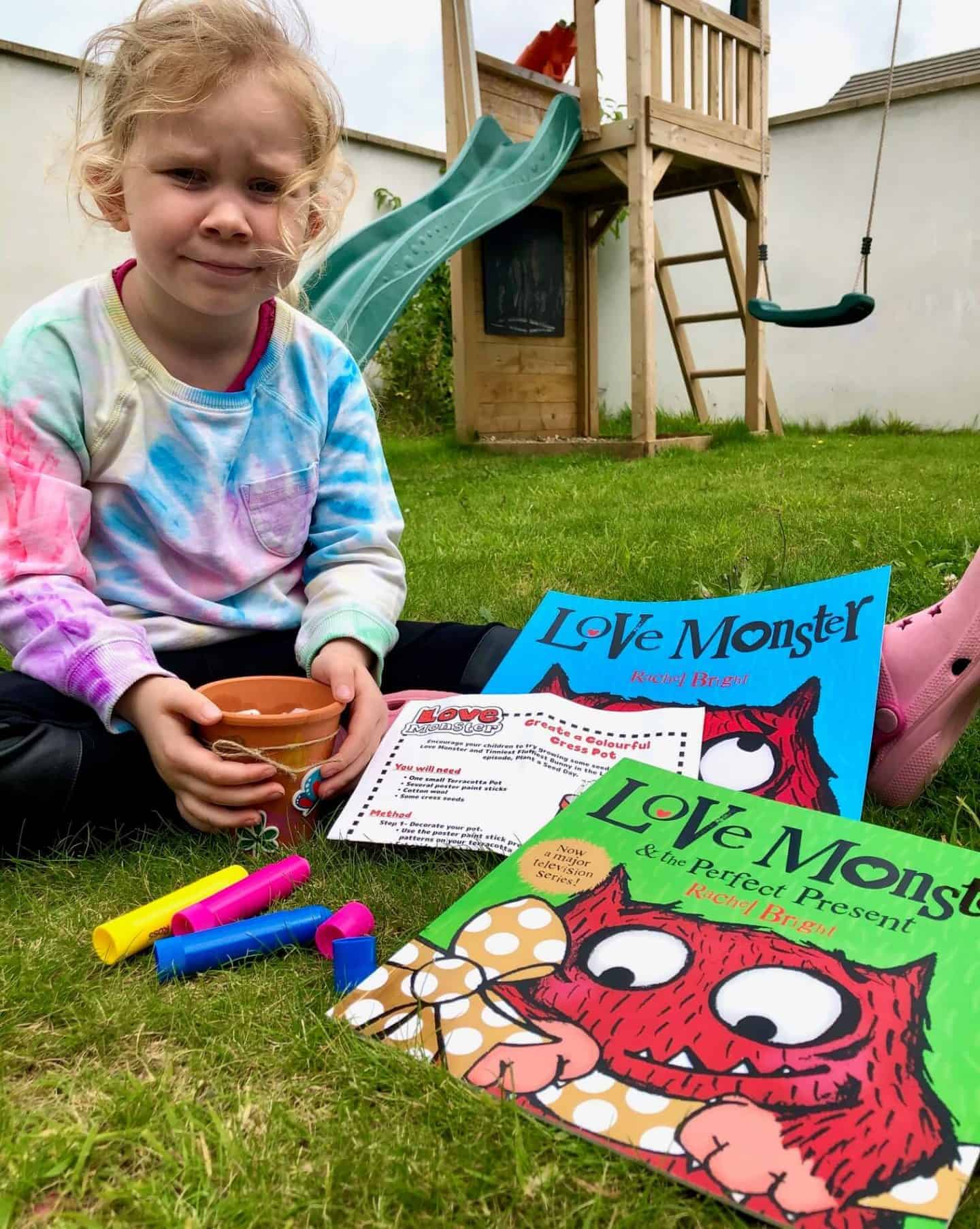 Love Monster - Children's TV Series Review - create a colourful cress pot activity