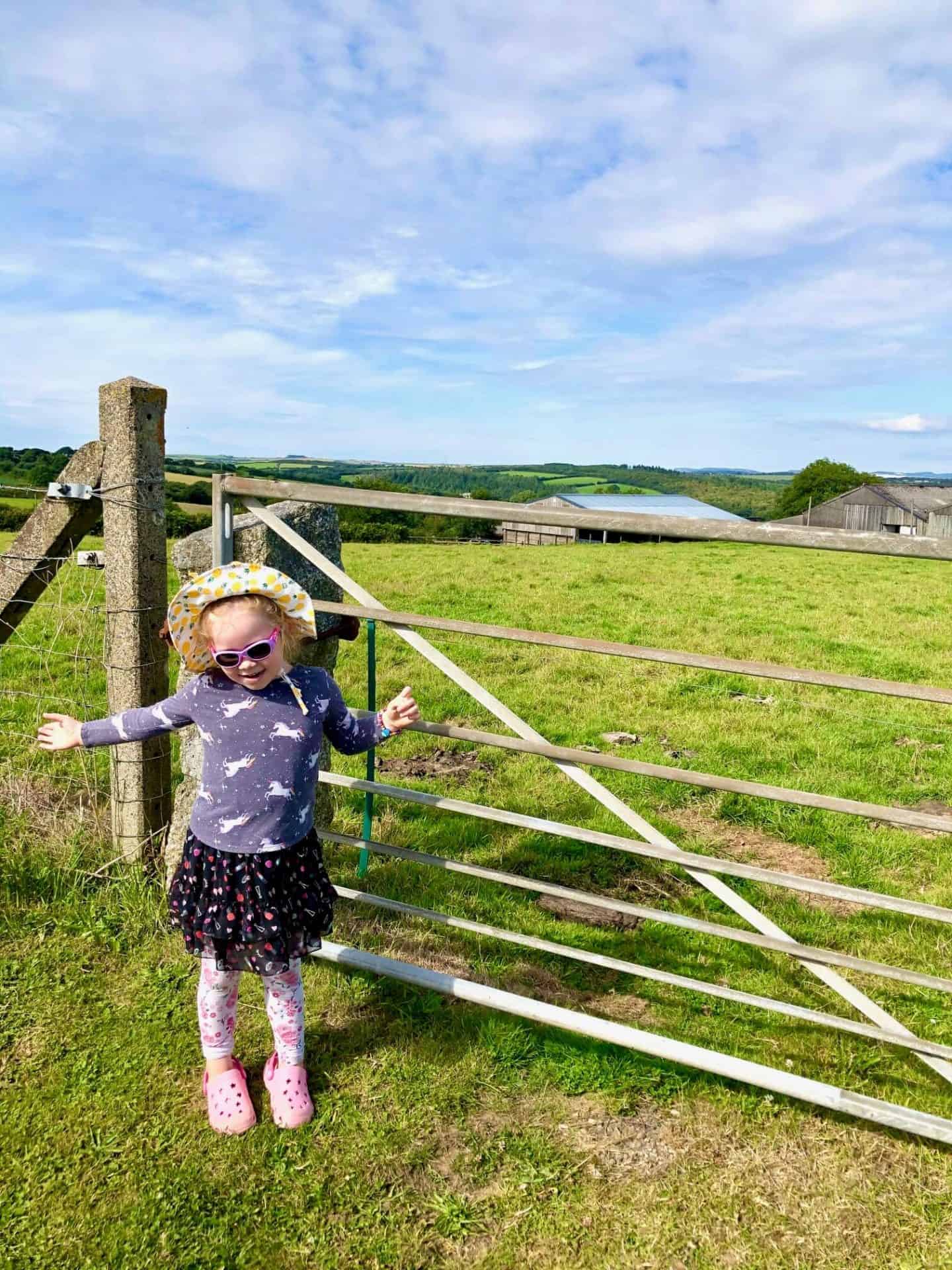 L by a field gate - family life update july 2020