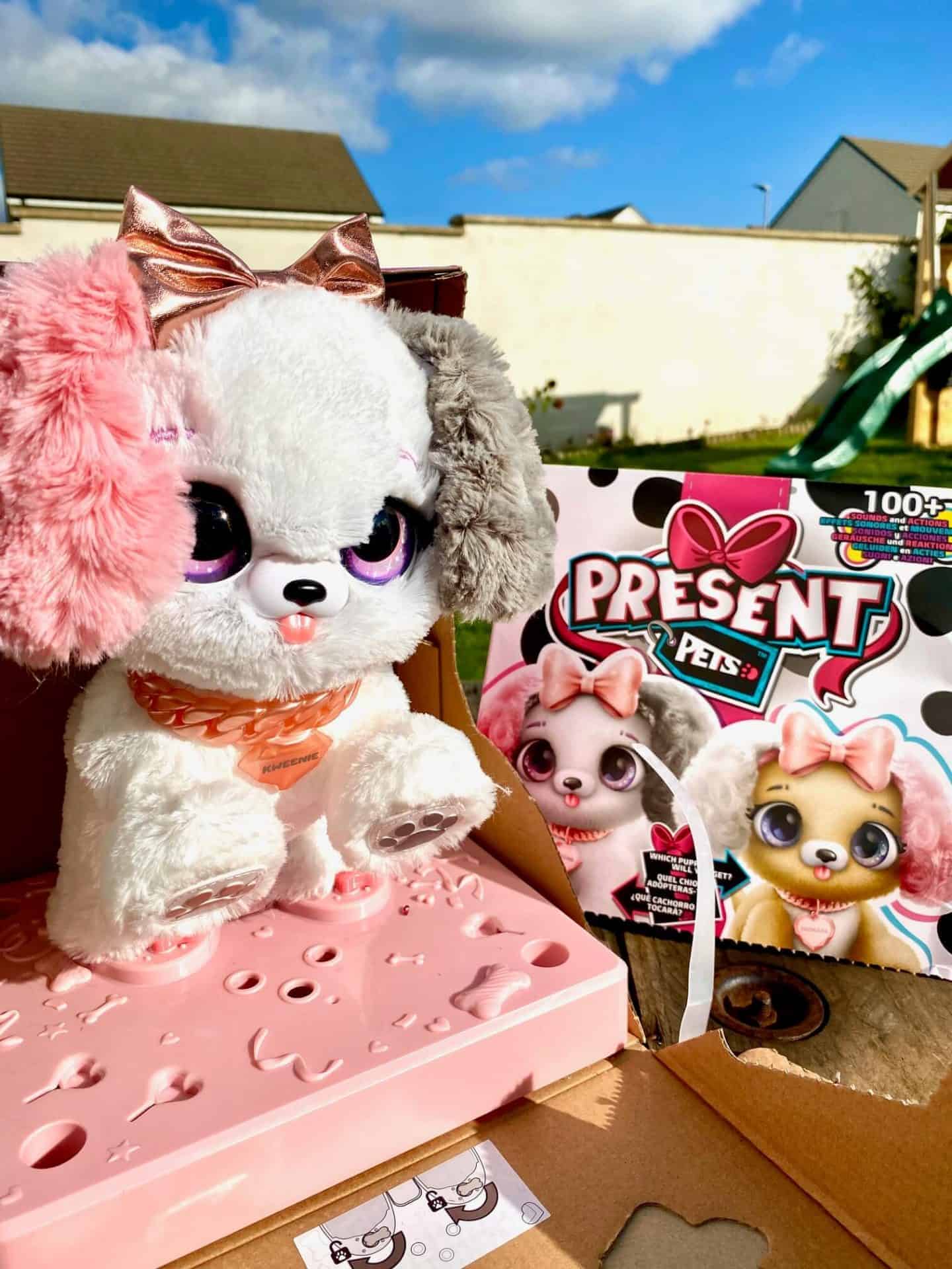  Present Pets, Fancy Puppy Interactive Surprise Plush