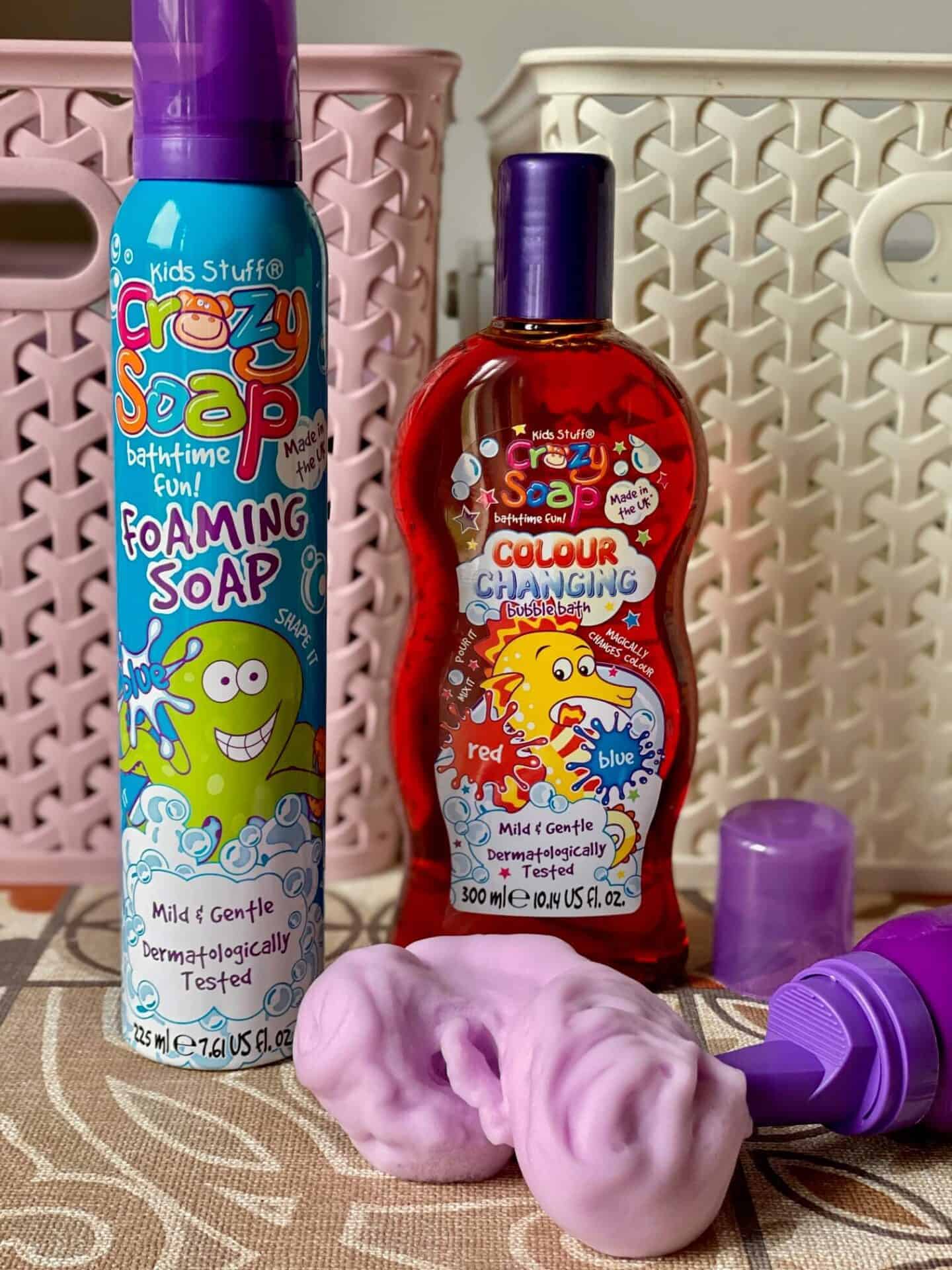 colour changing bubble bath and foaming soap