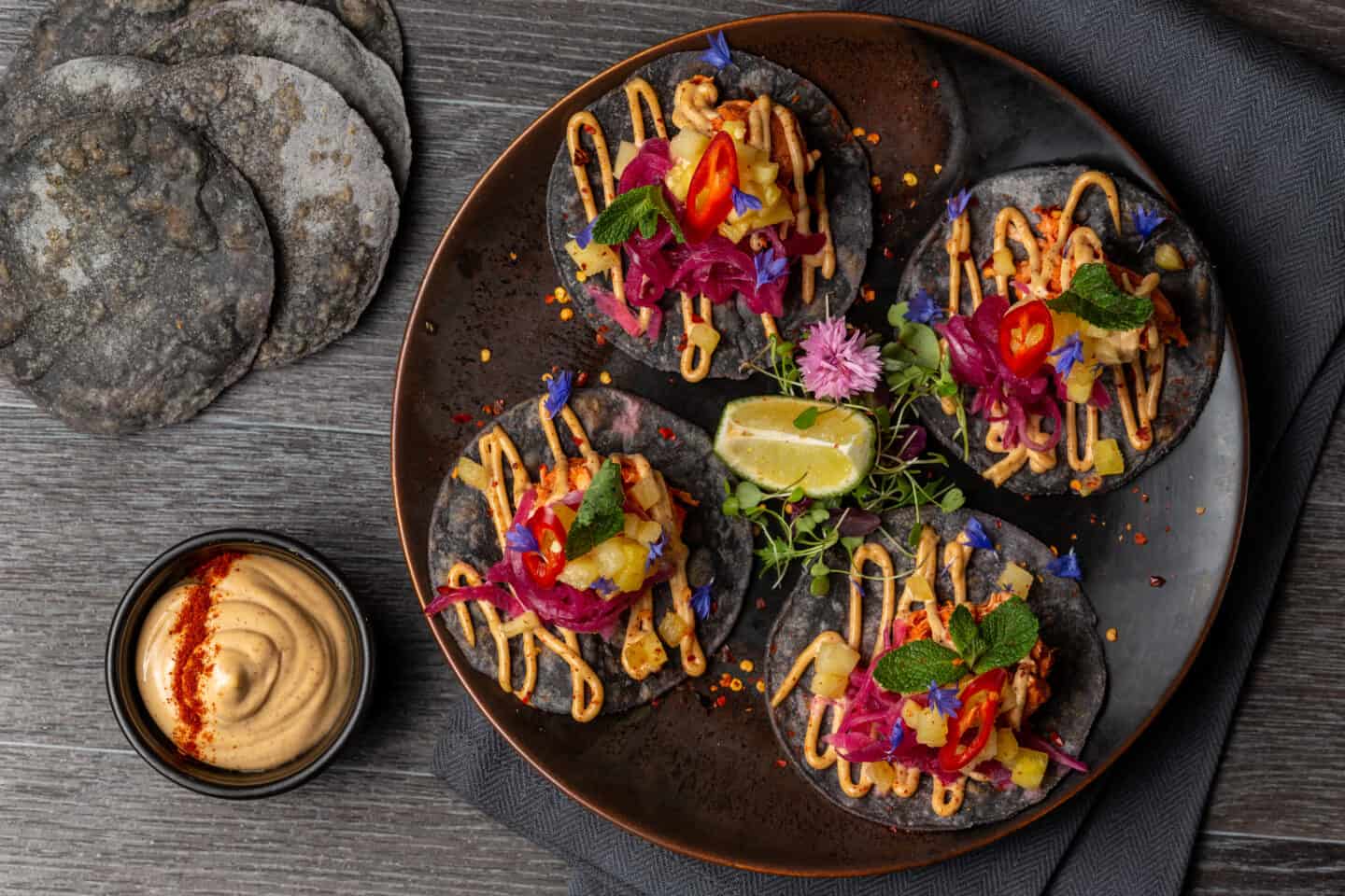 blue corn tacos