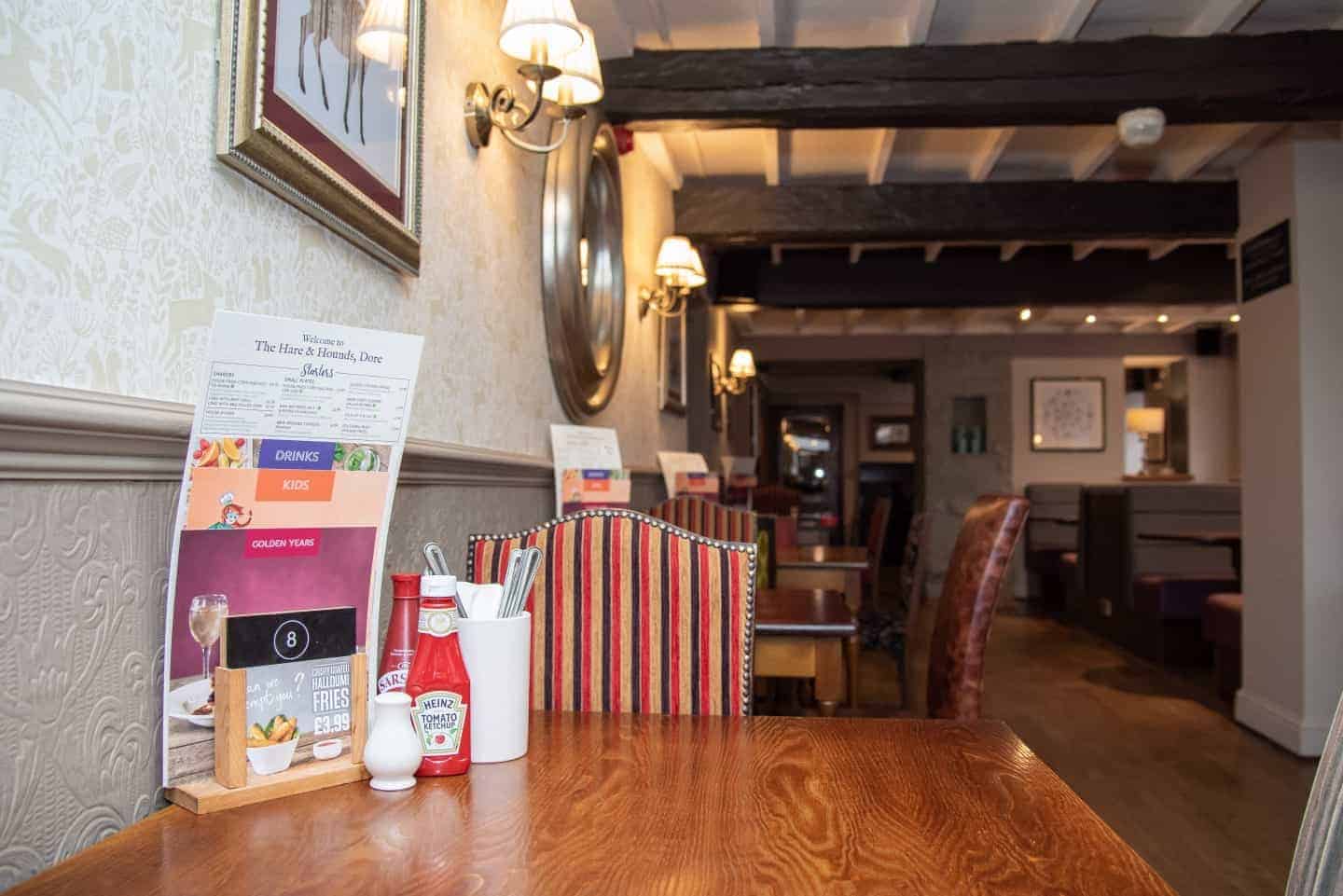 restaurant showing a selection of empty tables.