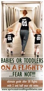 babies or toddlers on a flight
