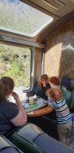 Vistadome train has really big panoramic windows