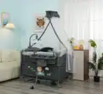 Lit parapluie cododo pliable avec moustiquaire, bébé en sécurité, confort, transport facile.