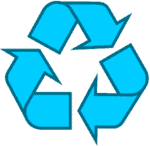 recycling-symbool-icon-omlijnd-lichtblauw