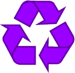 recycling-symbool-icon-omlijnd-paars