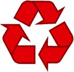 recycling-symbool-icon-omlijnd-rood
