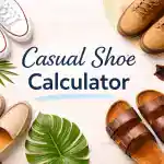 casual shoe size converter, between brands