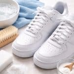 cleaning white shoes