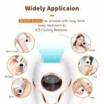 Silicone ice cooling therapy device for body massage on skin for pain relief, skin care, and relaxation.