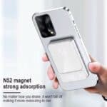 N52 magnet strong adsorption wireless phone charger with metallic design, innovative magnetic technology, and reliable attachment for convenient charging solutions. Perfect for modern smartphones.