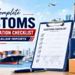 Customs documentation for Australia