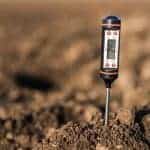 Soil meter for measured PH, temperature and moisture