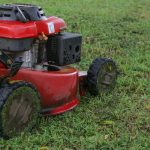 Mowing wet grass