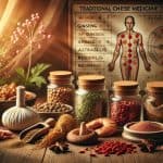 Dalle . . a serene supportive image of traditional chinese medicine tcm for cancer suppo — herbal medicine at Makari Wellness
