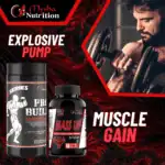 Mysha Nutrition Mass Gainer and Pro Build muscle gain supplement banner