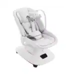 Balancelle Mastella Deluxe blanche, transat bébé confortable, berceuse électrique, jouets, musique, réglable