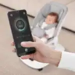 Balancelle Mastella Deluxe blanche, transat bébé confortable, berceuse électrique, jouets, musique, réglable