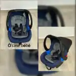 Maxi-cosy gris pour bébé, siège auto groupe 0+, confortable et sécurisé.