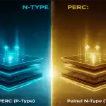 Painéis de Alta Eficiência N-Type x PERC: Qual Tecnologia Escolher para Gerar mais Energia em Espaços Reduzidos?