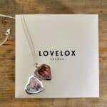 personalised silver heart locket from LOVELOX London