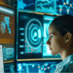 Monitoring sophisticated dashboards, a technology expert demonstrates how advanced search for enterprise streamlines information retrieval. - Enterprise Search: Transforming Information Retrieval