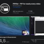 Mac AppStore, YouTube Bild-in-Bild PiPifier
