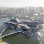 Zaha Hdid Architects - Zhuhai Jinwan Civic Art Centre building