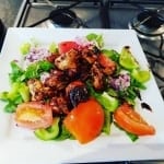 Sticky chicken salad - Slimming World friendly recipe