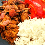 Sri Lankan chicken curry or quorn alternative