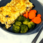 Cheesy leek and potato pie