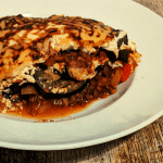 Lentil and vegetable moussaka