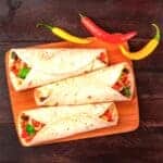 egg and black bean burritos