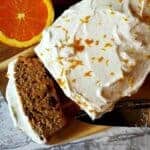 Carrot cake cut into slices