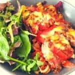 chicken fajita pasta bake