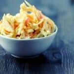small bowl of coleslaw.