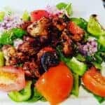 Sticky chicken salad