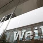The logo of law firm Weil, Gotshal & Manges LLP is seen outside of their office in Washington, D.C.