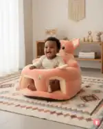 Sofa rembourré bébé gris, confort & douceur pour tout-petits. Idéal pour repos et jeu.