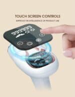 Touch screen controls for smart home appliances and electronic devices with LED display and adjustable temperature settings. Ideal for modern, intelligent living.