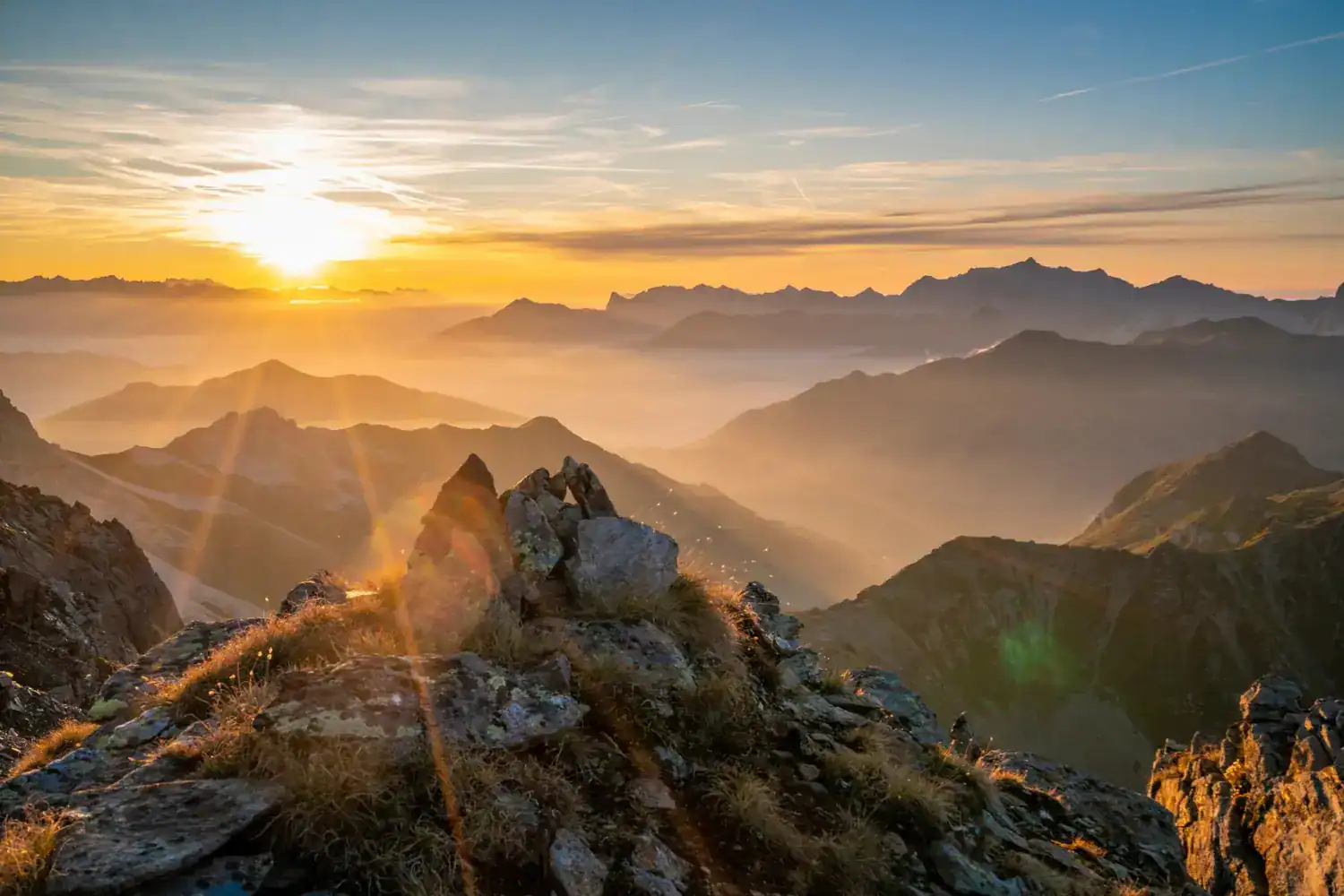Silvretta panorama suites gebirge