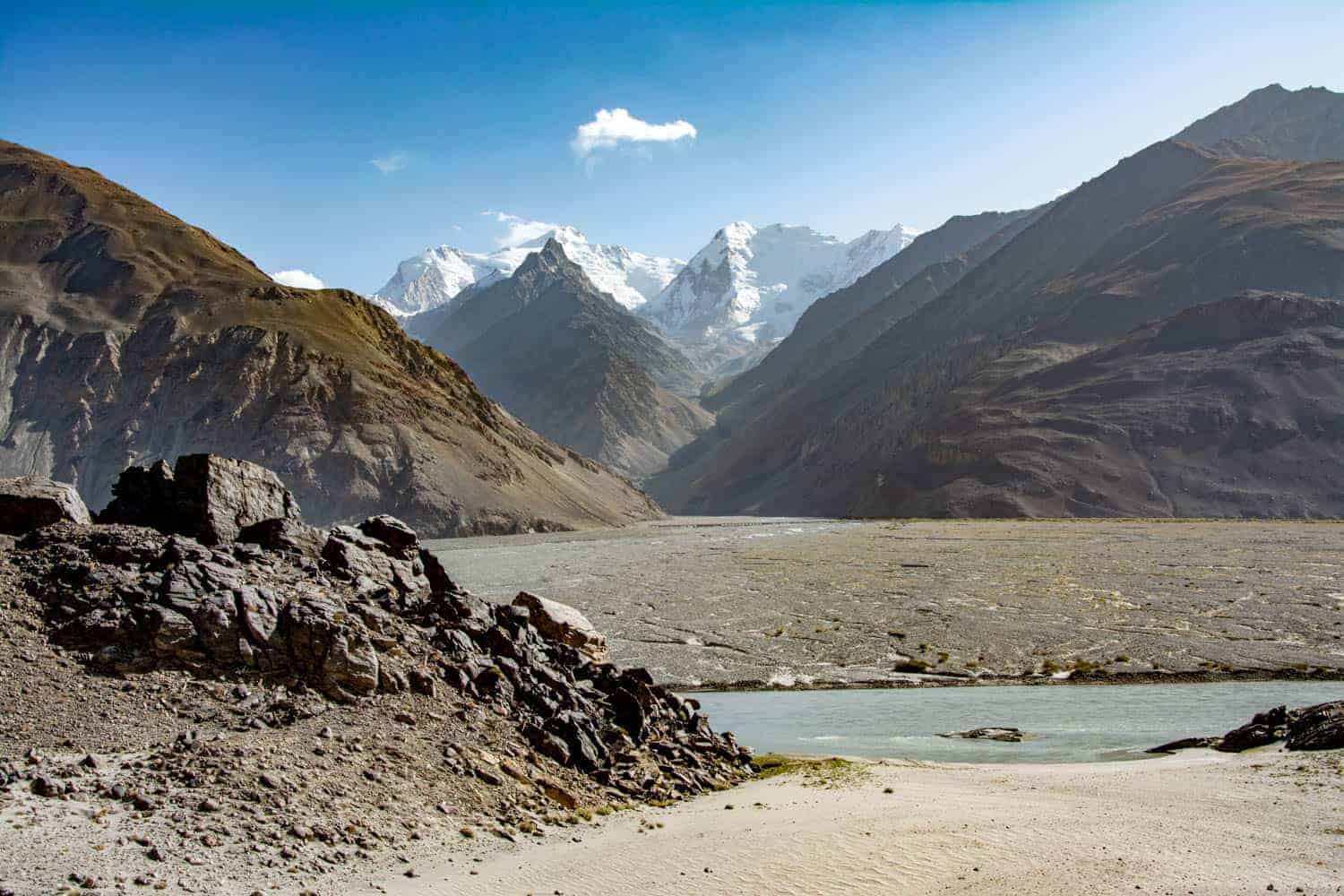 Pamir Highway, Wakhan Valley in Tajikistan