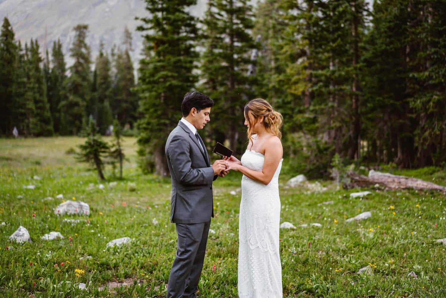 Vow Ceremony Boulder Colorado Elopement