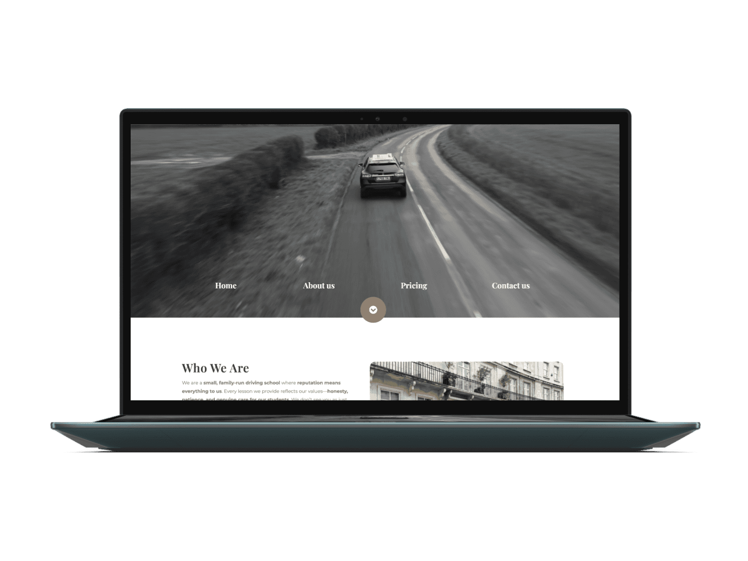 Belgravia Driving School mockup