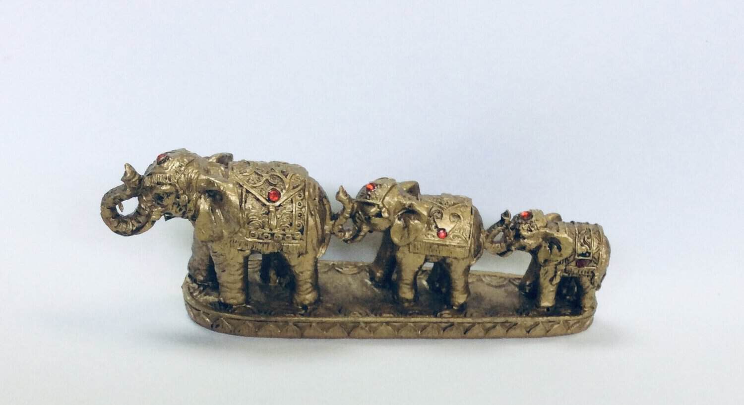 Gold Elephants with Design