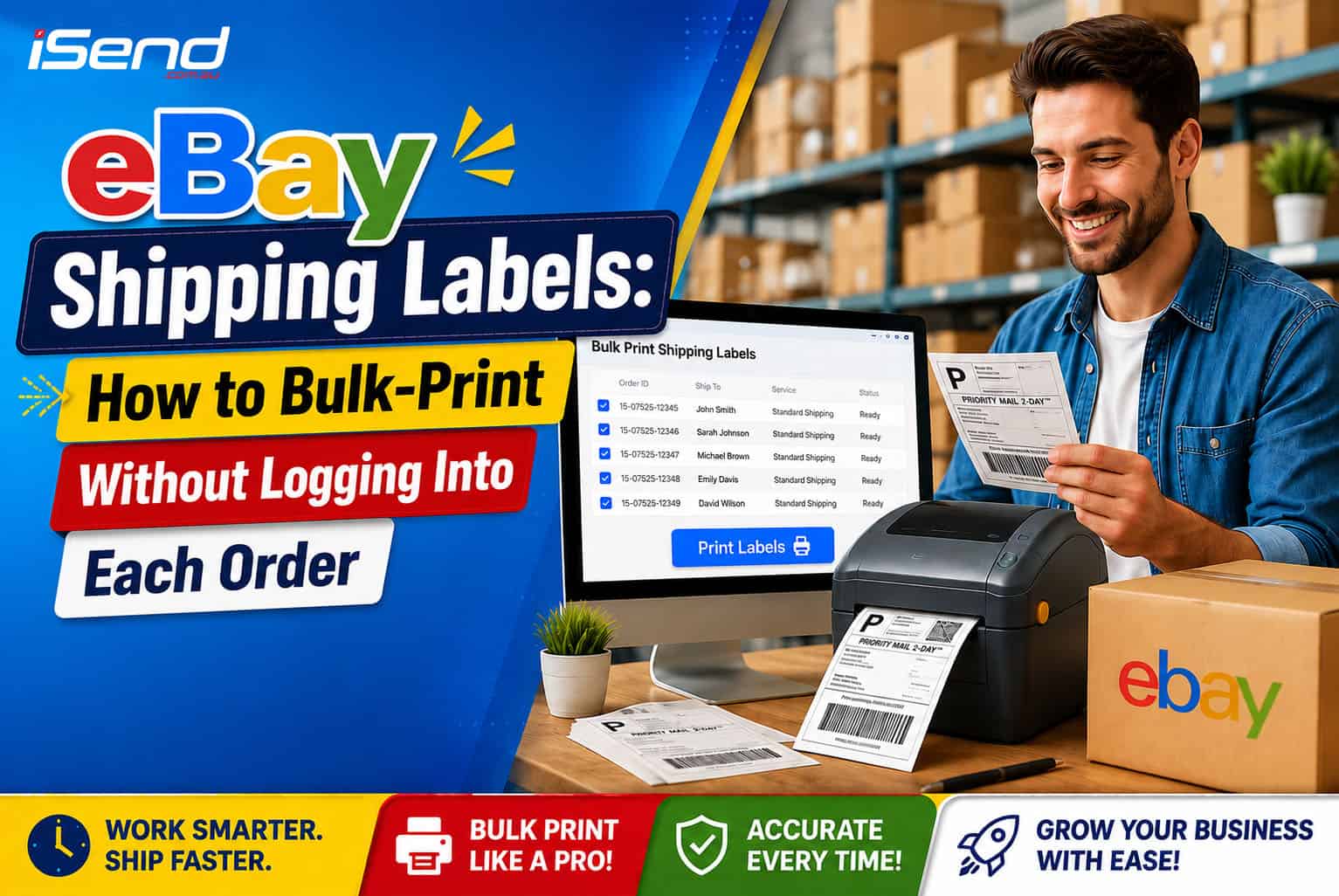 eBay Shipping Labels: How to Bulk-Print Without Logging Into Each Order