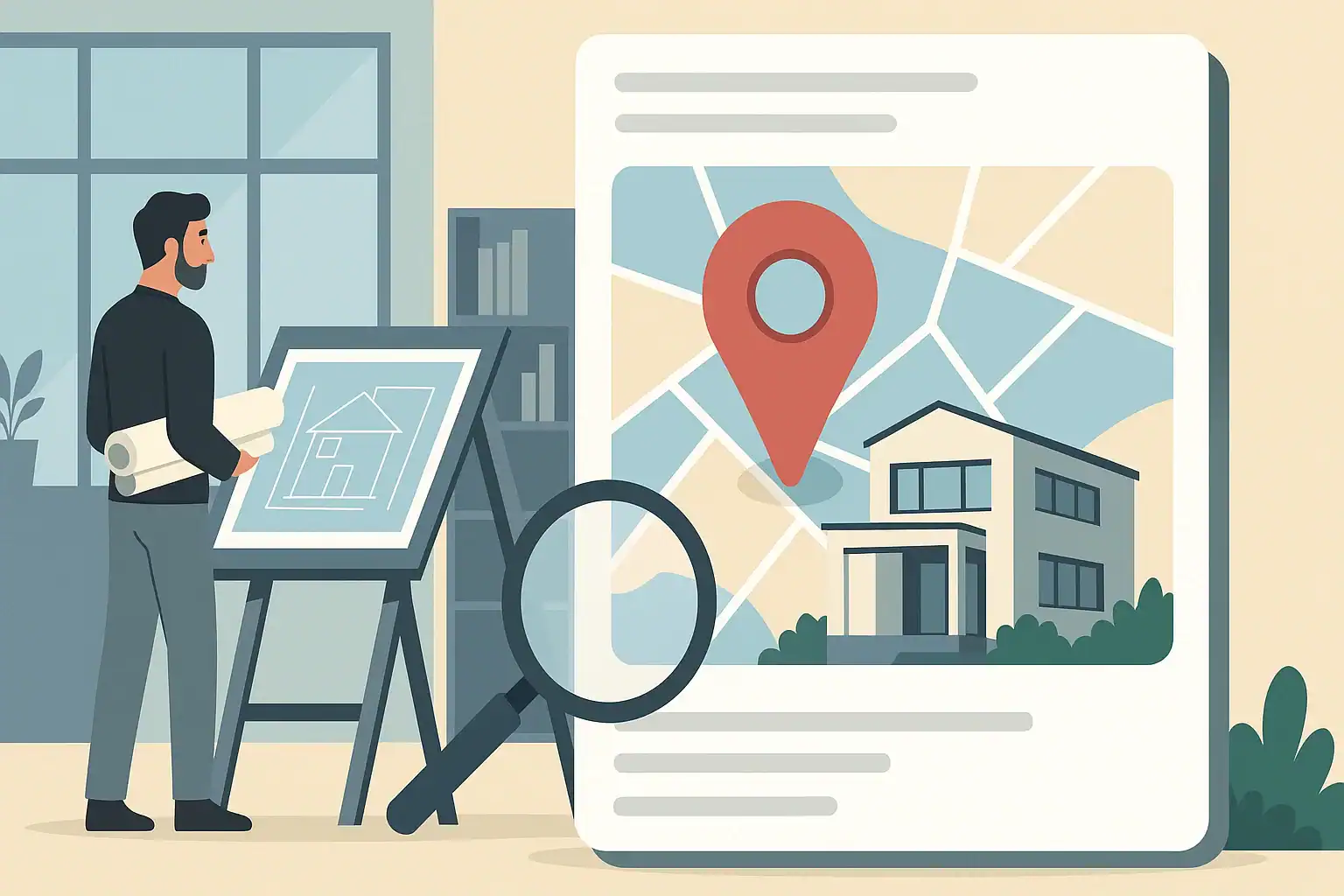 An expert thinking about local seo for architects