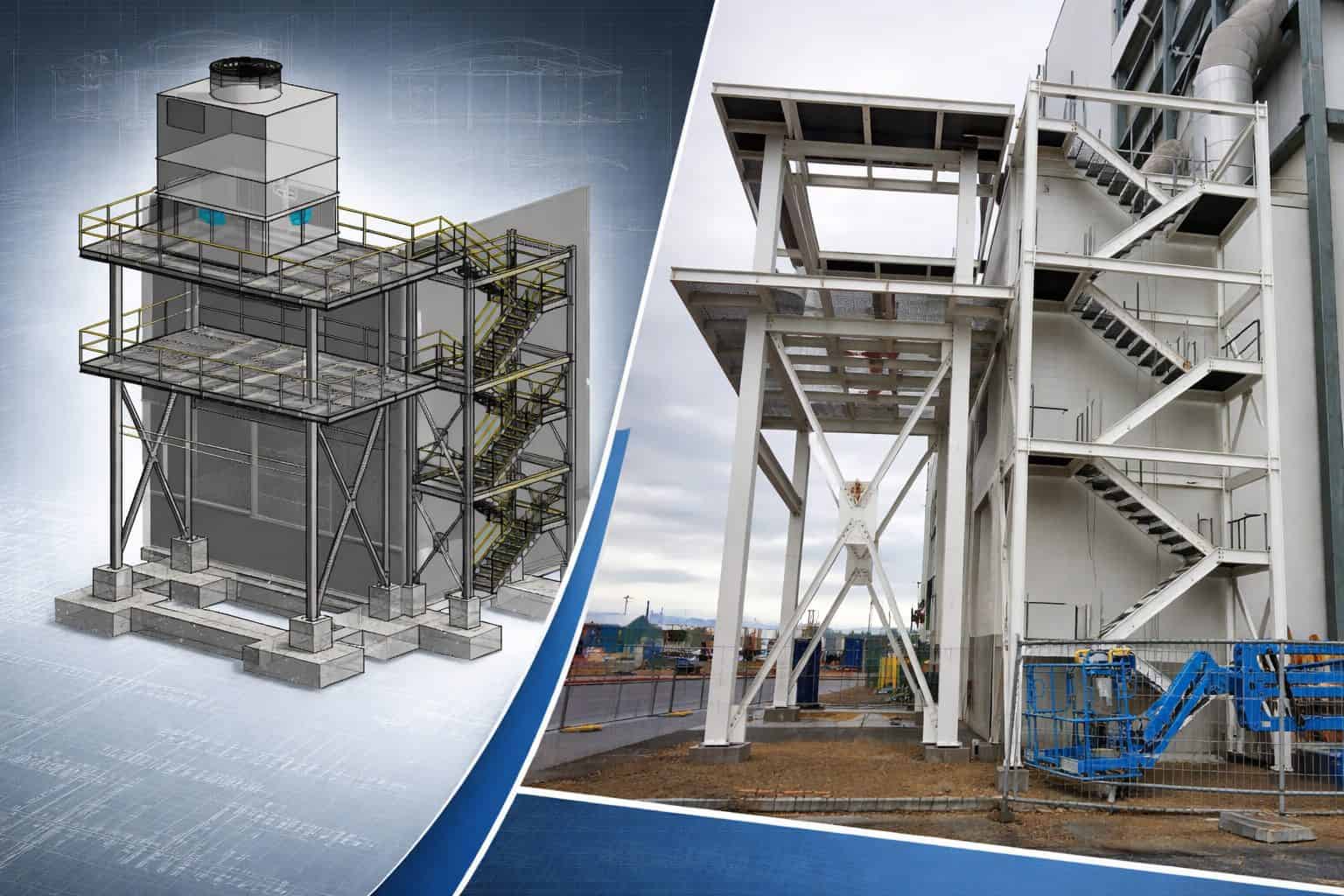 3D model metal structure