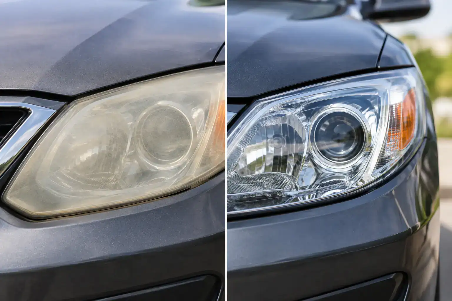 Headlight Restoration Before and After Results